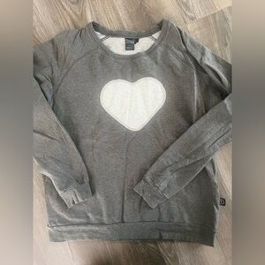 Gray Heart Women's Sweater